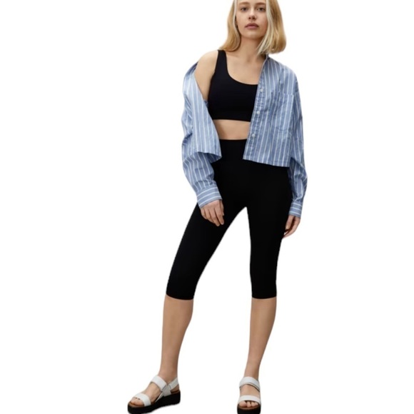 NEW EVERLANE The Perform Cropped Legging in Black Size XS - Picture 1 of 11